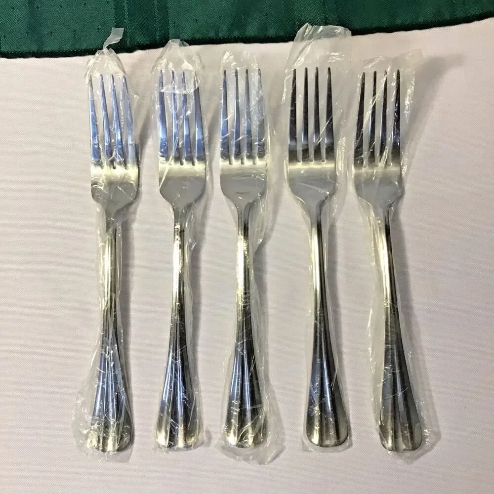 International Smithfield Stainless Steel Dinner Forks Set of 5